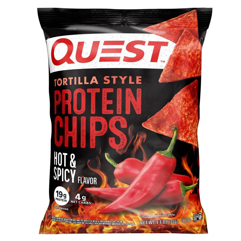 Quest Nutrition Chips Hot & Spicy Tortilla, 3 of 5