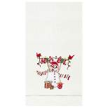 C&F Home Noel Snowman Hemstitch Decorative Guest Towel