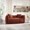 High-resilience foam core soft beanbag chair for two. Comfortable square recliner sofa, ideal for family and friends during games - 2 of 4