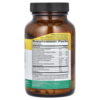 Vegan Herbal B Complex Vitamins with Biotin - 120 Capsules