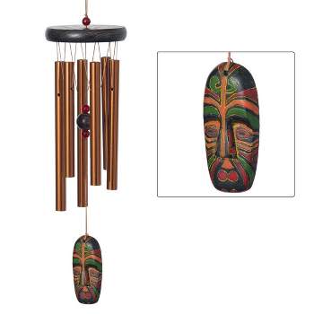 Woodstock Wind Chimes Signature Collection, Passport Chime, 18'', Maori Bronze Wind Chime PCMBR