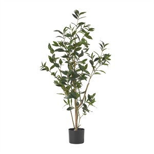 XINGHANZHENXUAN Artificial Laurel Tree, Pre-Potted Faux with Lush Green Foliage, Classic Lifelike Decor for Indoor & Outdoor Spaces - 1 of 4