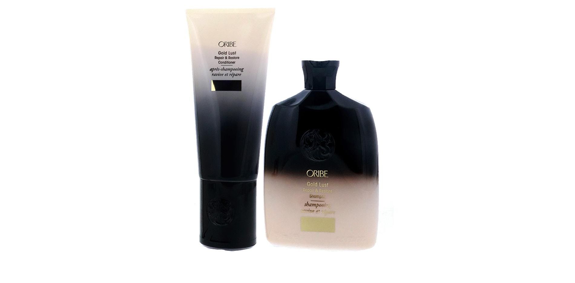 Oribe Gold Lust Repair & Restore Shampoo, 8.5 oz & Oribe Gold Lust Repair & Restore Conditioner, 6.8 oz DUO