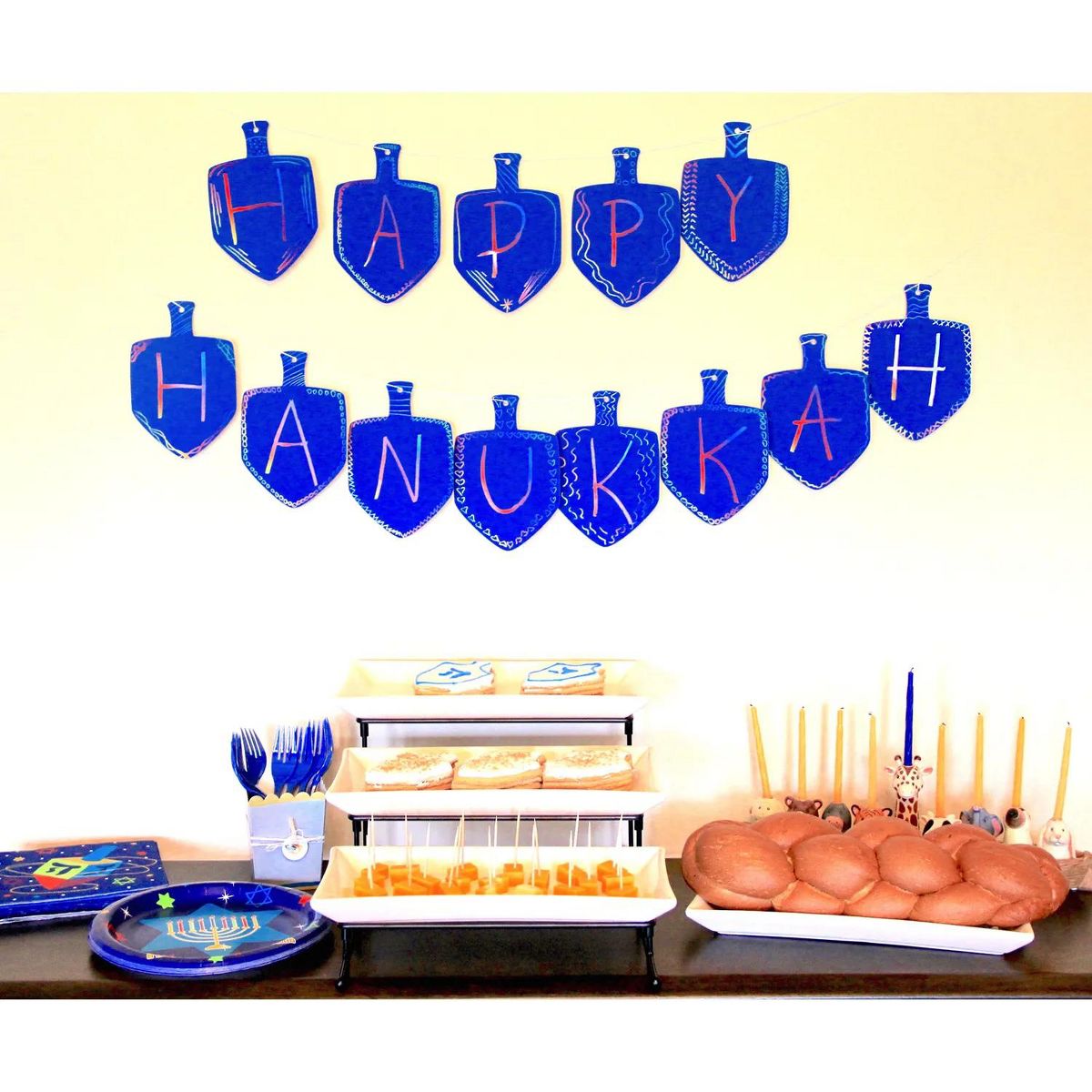 6 1/2" Magic Color Scratch Dreidel Hanukkah Cardstock Ornaments - 24 Pc. - thumbnail 3
