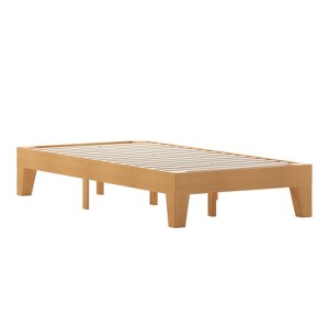 Amalia Solid Wooden Platform Bed with Wooden Support Slats - Taylor & Logan - 1 of 4