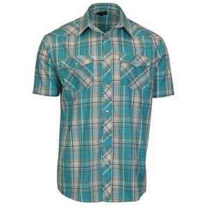 Gioberti Men's Western Cowboy Short Sleeve Shirt with Snap Buttons - 1 of 2