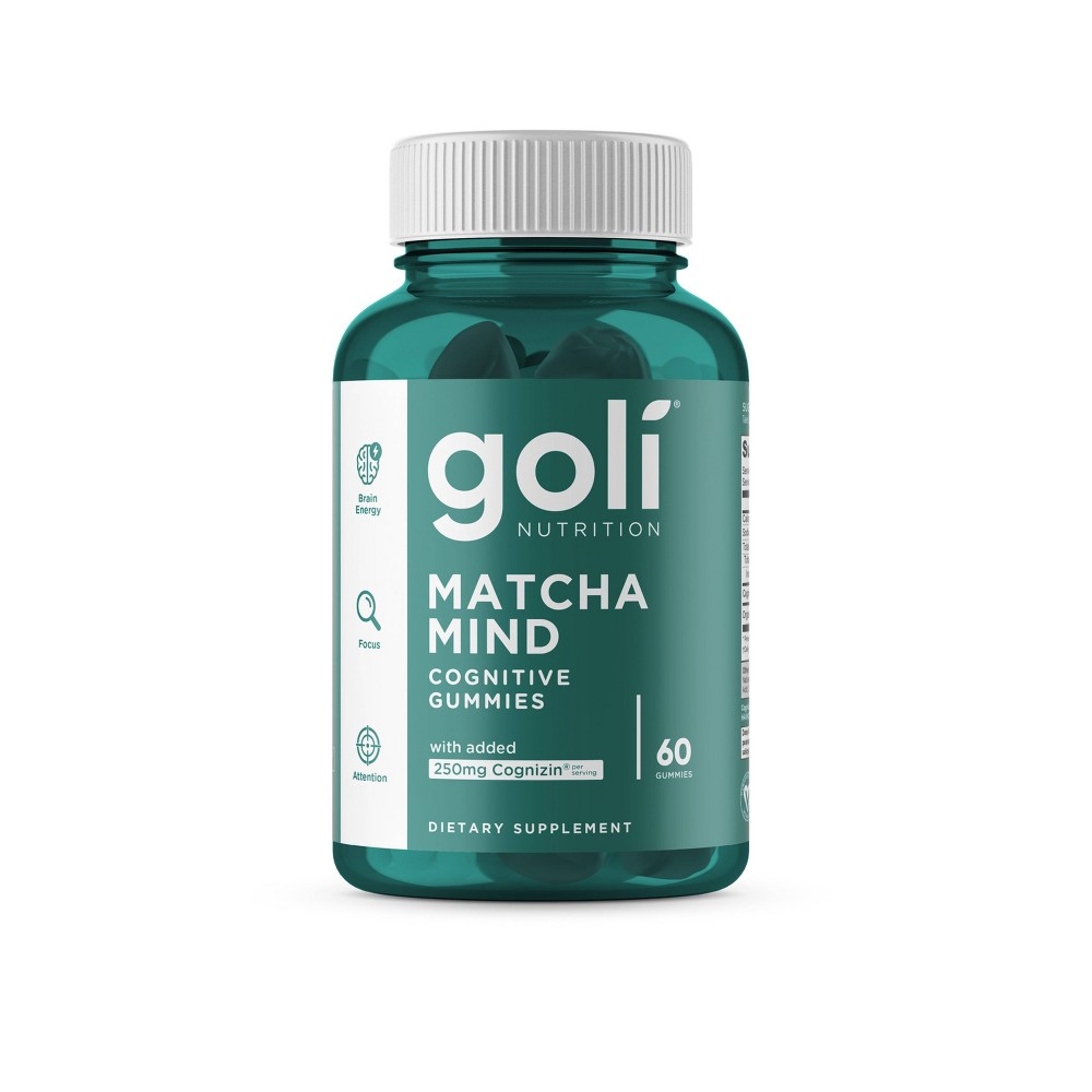 Goli Nutrition Matcha Mind Cognitive Vegan Gummies - 60ct