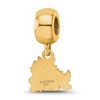 Black Bow Jewelry 14k Yellow Gold Plated Sterling Silver Texas Christian Horned Frogs NCAA Bead Charm - 4 of 4