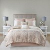 NicBex 8 Pcs Transitional Comforter Set Bedding Set with Embroidery Quilted and Damask Print Detailing Quilt Set, Machine Washable - 3 of 4