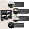 Large Shoe Storage Cabinet – 4 Flip Drawers, Freestanding Hidden Organizer with Wooden Legs for Entryway/Hallway/Bedroom (1-Piece) - 4 of 4