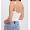 Women's Scoop Neck Ribbed Bodysuit with Double Straps - WISHLIST - 3 of 4