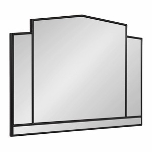 Kate & Laurel All Things Decor 32"x25" Dietrich Wall Mirror Black - 1 of 4