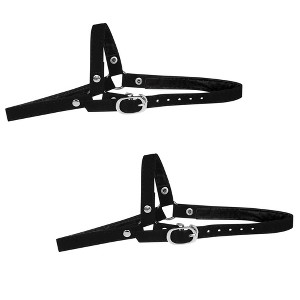 Allegra K Women's Detachable Adjustable Anti-Slip Shoe Straps Bands Belts with Buckle for Heels 2 Pairs - 1 of 4