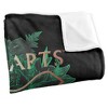 Harry Potter Hogwarts Green and Gold Floral Crest Officially Licensed Silky Touch Super Soft Throw Blanket 50" x 60" - 3 of 4
