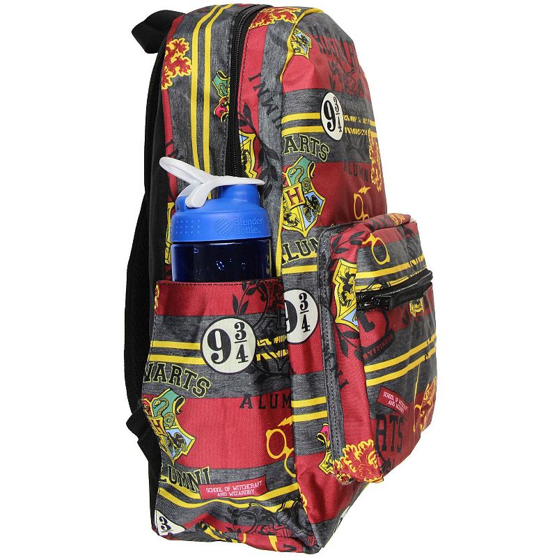 Harry Potter Hogwarts School of Witchcraft Wizardry Alumni Gryffindor Backpack Multicolored, 3 of 5