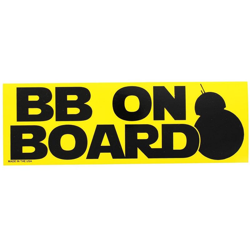 Nerd Block Star Wars Exclusive BB On Board Bumper Sticker, 1 of 2