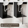 phiestina 16" Black Small Bathroom Vanity, Fully Pre-Assembled with Ceramic Sink, Soft Close Door, No Faucet Included - 4 of 4