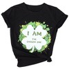 Garvee Women Shamrock T-Shirt, Funny St.Patricks Day Shirt with Shamrock Glasses for Women - 3 of 4