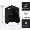 EAGLE PEAK Flex Ultra Compact 5x5 Pop-up Changing Room Canopy, Portable Privacy Cabana for Pool, Fashion Photoshoots, or Camping - 3 of 4