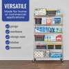 SafeRacks Storage Heavy-Duty Shelf Steel Wire Shelving Rack with Wheels - 3 of 4