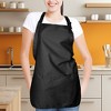 Dalix Waist Aprons Commercial Restaurant Home Bib Spun Poly Cotton Kitchen (3 Pockets) - image 4 of 4