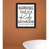 HomeRoots Kids Bathroom Black Framed Print Bathroom Wall Art - 2 of 3
