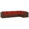 Garden Lounge Set Brown vidaXL - 2 of 4