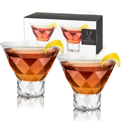 Gem Crystal Martini Glasses by Viski® – Decor Addict, LLC