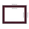 Amanti Art Canterbury Cherry Framed Magnetic Dry Erase Board - 4 of 4
