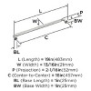 Amerock Cowrie Appliance Pull for Large Panels and Oversized Cabinets - 3 of 4
