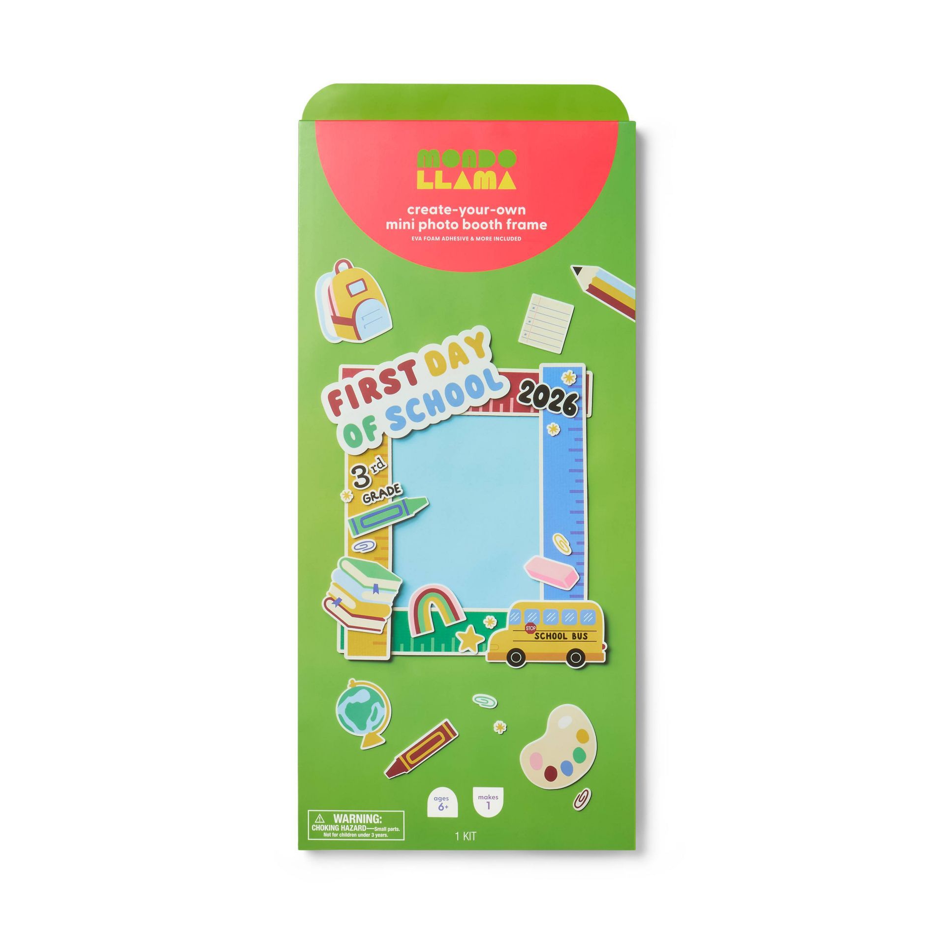 First Day of School Photo Frame Craft Activity Kit - Mondo Llama™