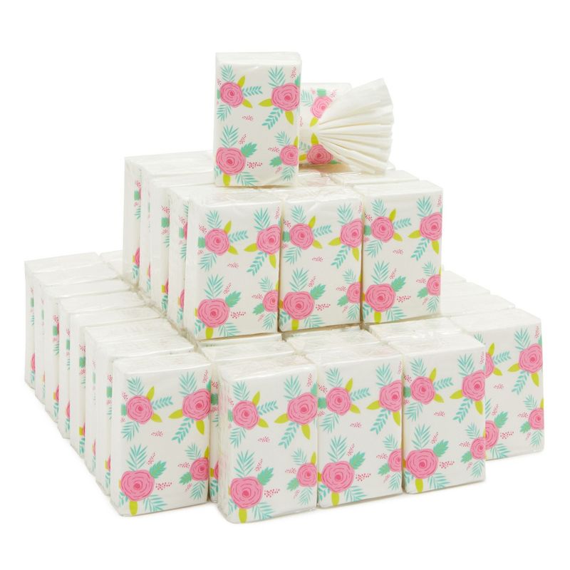 Juvale 60-Pack Wedding Facial Tissue Souvenirs for Guests - Welcome Bag Party Favors and Bulk Pocket-Size Travel Packs, 1 of 9