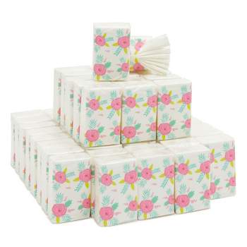 Juvale 60-Pack Wedding Facial Tissue Souvenirs for Guests - Welcome Bag Party Favors and Bulk Pocket-Size Travel Packs