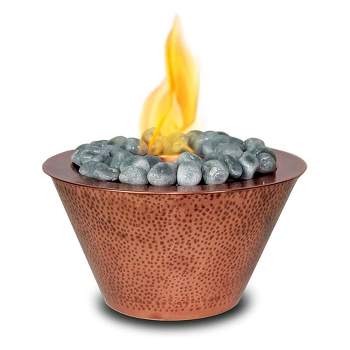 Anywhere Fireplace Oasis Indoor/Outdoor Portable Tabletop Gel Fuel Fireplace, Copper (13”L x 13”W x 7.5”H)