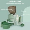 Whisen Space Capsule Enclosed Cat Litter Box with Lid, Removable Tray, Scoop and Side Step Entrance - Green - 4 of 4