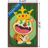 Trends International Tiger with Crown Framed Wall Poster Prints - 3 of 4