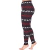Women's Plus Size Printed Leggings - One Size Fits Most Plus - White Mark - 2 of 3