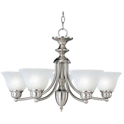 Maxim Lighting Malaga 5 - Light Chandelier in  Satin Nickel
