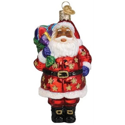 Old World Christmas Blown Glass Ornament for Christmas Tree, Jolly Santa