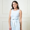 Hope & Henry Women's  Sleeveless Pleated Sweater Knit Midi Dress - 4 of 4
