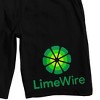 LimeWire Logo Art Men's Black Sleep Pajama Shorts - 2 of 4