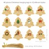Wrapables Christmas Holiday Gift Tags/Kraft Hang Tags with Jute Strings for Gift-Wrapping, DIY, Arts & Crafts, (48pcs) Christmas Trees - 2 of 4