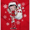 Cute Betty Boop Christmas Holiday Hoodie Sweatshirt Women Brisco Brands - 2 of 4