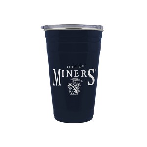 NCAA UTEP Miners Tailgater Tumbler - 22oz: Stainless Steel, Acrylic Lid - 1 of 2