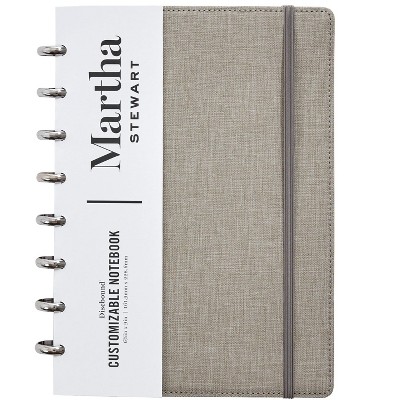 Martha Stewart Linen Junior Discbound Notebook MS102E