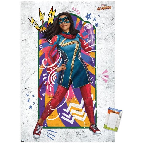 Trends International Marvel Ms. Marvel - Window Unframed Wall Poster Prints  : Target