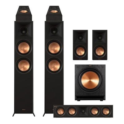 Klipsch Reference Premiere RP-6000F II 5.1.2 Dolby Atmos Home Theater System (Ebony)