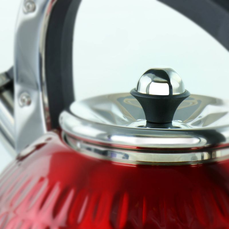 MegaChef 3L Stovetop Whistling Kettle - Red, 3 of 6