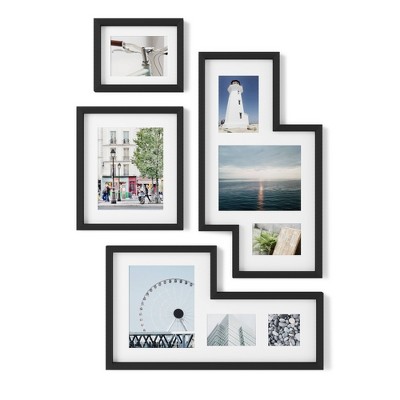 Set of 4 Mingle Gallery PD Multiple Image Frames Black - Umbra