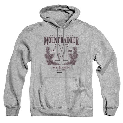 Men's Mount Rainier National Park Pine Wreath Pull-Over Hoodie